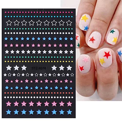 Jmeowio 12 чаршафи налепници на месечината starвезда на ноктите налепници за само-леплици pegatinas uñas срце сребро нокти за снабдување