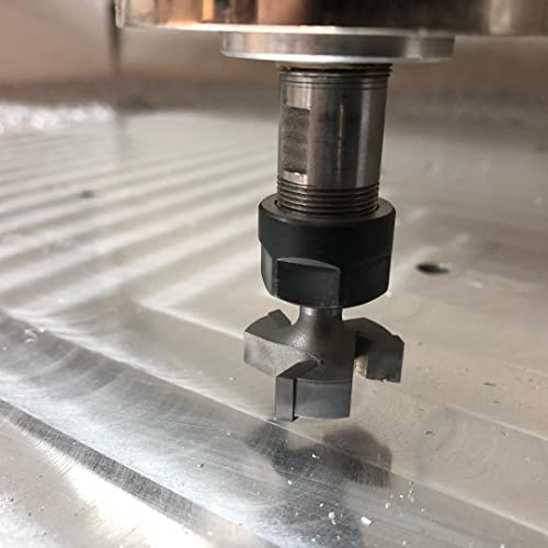 Podoy CNC Spaceboard Router Router Bit 1/2 Shank 2 Дијаметар за сечење, вметнете карбид 3 крило за површинско планирање на планирање на