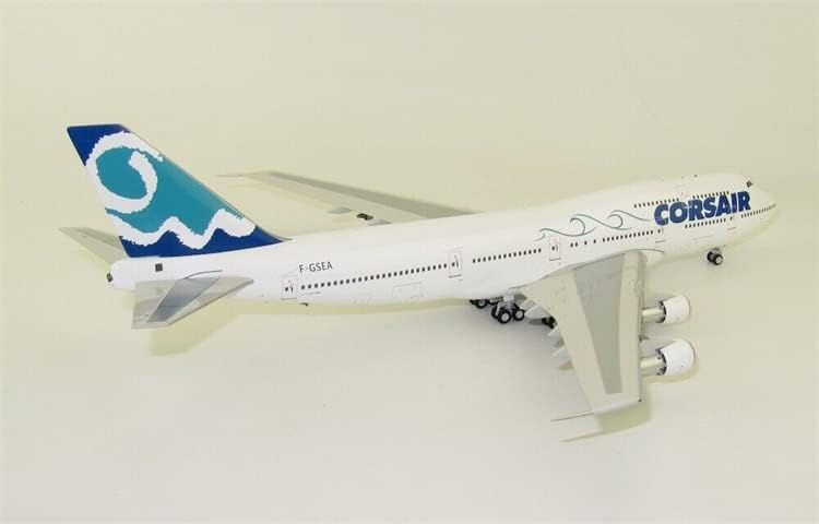Inflate 200 Corsair за Boeing 747-300 F-GSEA со Stand Limited Edition 1/200 Diecast Aircraft Prefuight Model