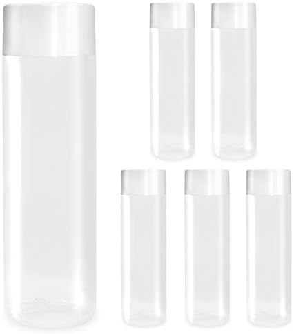 6-Спакувајте HB Празни Пластични Сензорни Шишиња 11,8 mz Ултра Проѕирна Пластика Со Бели Капачиња Во Согласност Со Барањата НА ASTM F963 За Деца