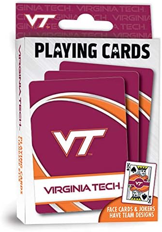 Ремек-дела Семејни Игри-NCAA Вирџинија Техника Хоки Карти За Играње-Официјално Лиценцирана Палуба За Карти За Играње За Возрасни, Деца