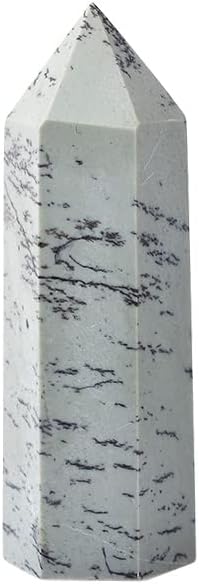 ERTIUJG HUSONG312 1PC Природни кристални водни растенија adeејд заздравување камен Реики Обелиск кварц кула ВАНД Орнамент за домашна декорација