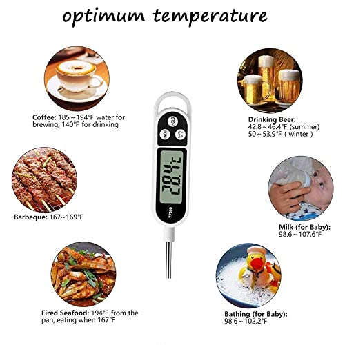 Шајк Термометар За Храна Дигитален Кујнски Термометар За Сонда За Храна За Готвење Месо Скара Електронски Алатки За Кујна Во Рерна