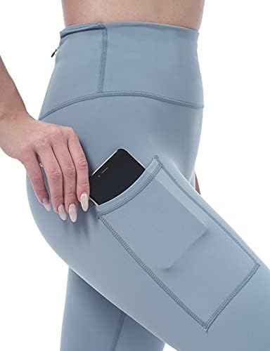 Allsense женски хеланки со високи половини со половината со џебови од внатре и задниот патент, спортски теретани за вежбање панталони