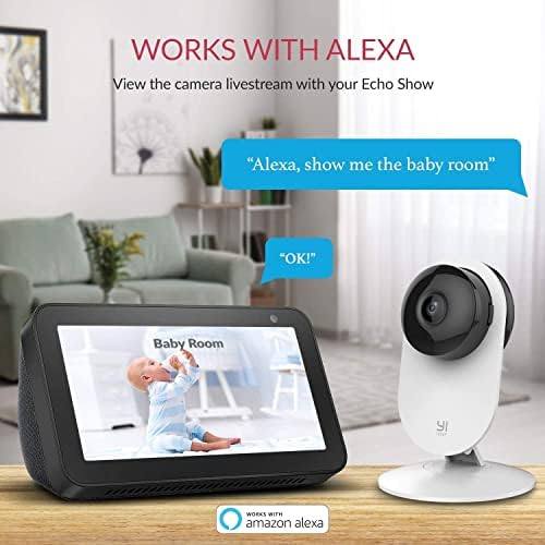 Yi 4PC Безбедност Домашна камера, 1080p 2.4G WiFi Smart IP CAM CAM CAMP