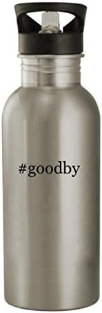 Подароци на Ник Нок #Гудби - 20oz шише со вода од не'рѓосувачки челик, сребро
