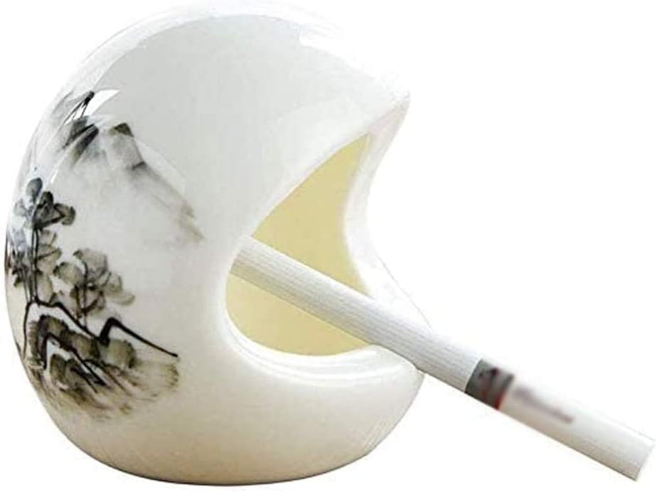 Хаикингс Аштрај фиока за пепел за цигари Керамички креативен може да го обликува ветерницата во надворешните пепелници wenfeng1991