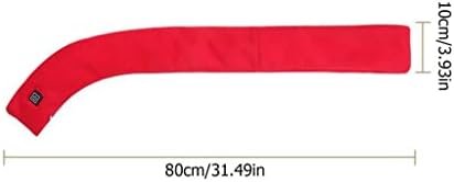 HLDETH USB зимска електрична шамија за греење на вратот Заштита на ладно - доказ за шал за прилагодување на три нивоа