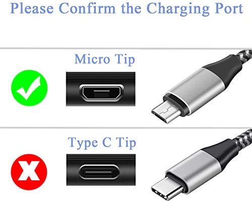 3 пакет 10 ft микро полнач кабел USB Замена на кабелот за полнење за таблети Samsung Table Galaxy A 10.1, 8.0, Tab E, S2, Tab 4, Tab