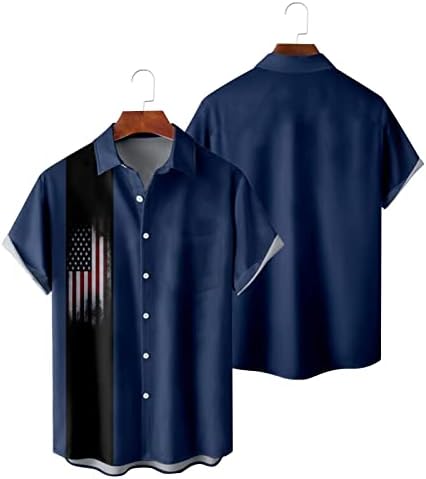 XXBR машки кошули за куглање, 2022 мажи Хавајски кошула кратка ракав Новина графичко копче надолу опуштено вклопување на обични