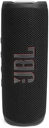 JBL Flip 6 Водоотпорен Пренослив Безжичен Bluetooth Звучник Пакет со divvi! Премиум Хардшел Случај-Црно