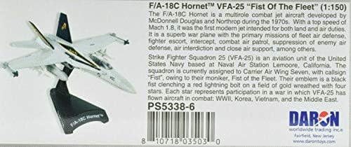 Печат за пошта за дар / премиум хоби F / A-18C Хорнет VFA-25 тупаница на возниот парк 1: 150 Авион за умирање PS5338-6