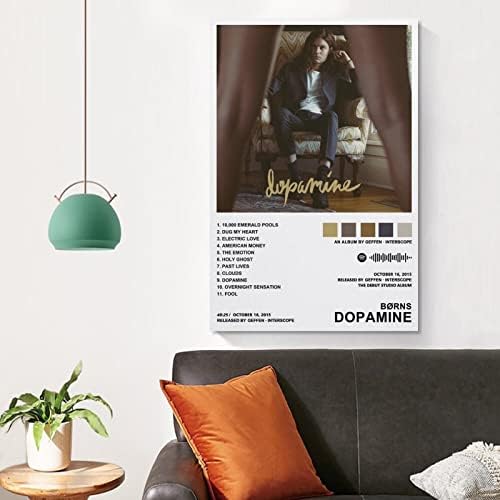 Børns-Постери за платно од допамин платно wallидна уметност декор Декорација на спална соба за нефиналето-стил12x18inch
