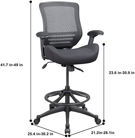 БОЛИС Ергономска канцеларија за компјутерска табела за подготвување на столот за прилагодување на висината за поддршка на половината и со прилагодлива