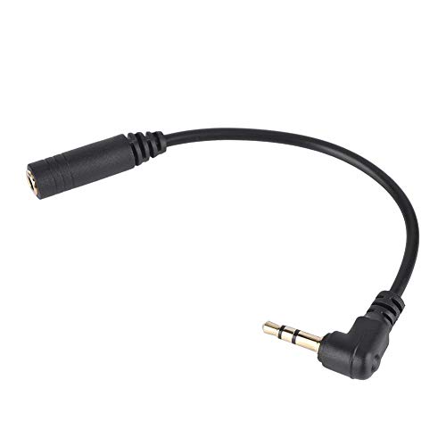 Heimp 4 Пол до 3 жица за кабел за микрофон, 13 см/5.1inch аудио микрофон за адаптер за адаптер за адаптер за фотографски капацитети, за мобилни