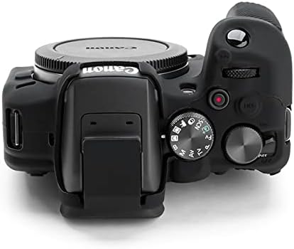 Rieibi Eos R10 Камера Случај - Силиконски Случај За Canon eos R10 Дигитален Фотоапарат-Заштитен Капак Силикон За Canon R10-Црна
