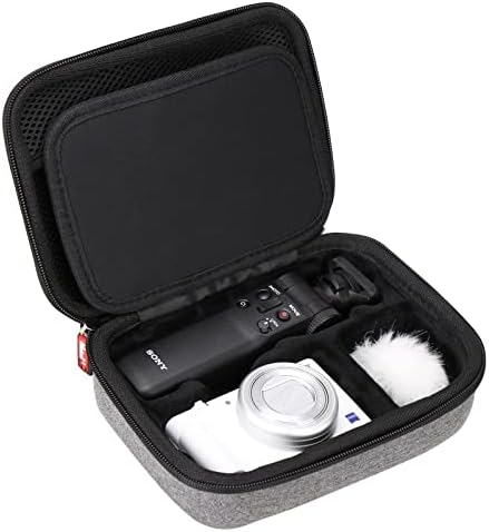 Mchoi Shockproof Торбичка За Носење Одговара За Sony ZV-1 Компактна 4K HD Камера ACCVC1 СО Жлебови Одговара За Комплет За Додатоци За Влогер SF-E64/T1,
