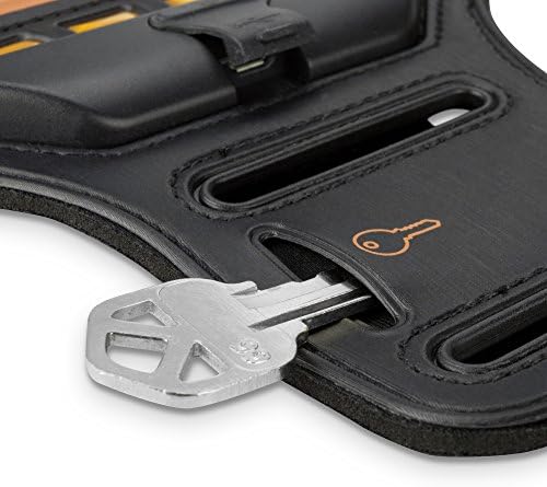 Case Boxwave Case for Essential Thone - Jogbrite Sports Armband, Sightibility Security Light LED тркачи за есенцијален телефон - Задебелен портокал