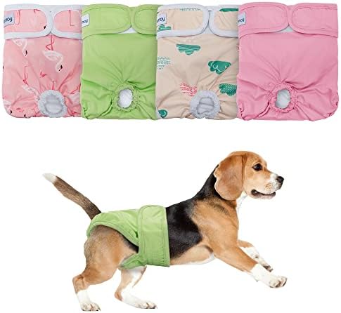 Тимски пелени за женски кучиња, кои се преплавуваат за кучиња за кучиња за женски кучиња, XL