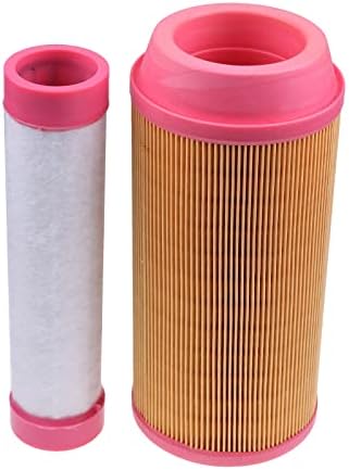 DVPARTS Air Filter Outer Inner K3181-82240 K3181-82250 Compatible with Kubota ZD323 ZD326 ZD331 ZD1211 ZD1211L ZD1211R ZD1211RL D323 ZD326HL ZD326P ZD326RP ZD326S ZD331LP Zero Turn Lawn Mowers