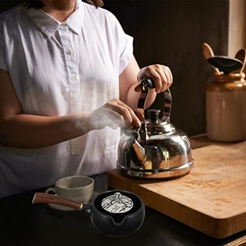 Hemoton Stovetop Woивотен тенџере со керамички чајник јапонски стил чај котел кунг фу чајник гроздобер чај инфузер со рачка чај кафе
