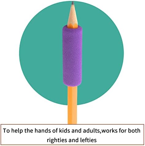 Заглави со моливи, 30 парчиња молив запчани шарени перничиња со молив за пишување на моливчиња за пишување помош за помош на моливче за моливи за деца, деца и возрасн