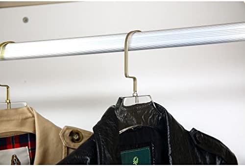 Ybm Квалитет на домашен акрилик, чист палто закачалки изработени од чист акрилик за луксузен изглед и чувство за плакарот за гардероба, закачалките