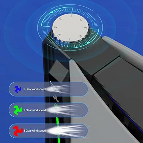 DAGIJIRD 3-Ниво Брзина Прилагодливи USB Ладење Вентилатор Надворешен Домаќин Ладилник ЗА PS5 Конзола Додатоци