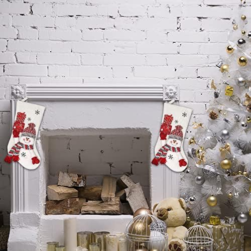 Бонбони подароци чорапи Персонализирани камин порибни кадифени Божиќни украси и додаток за забава за деца семејни празнични сезони украси
