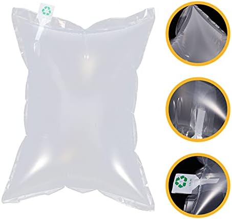 Angoily 100 парчиња торбички со меурчиња за воздух чисти пластични перници за воздух, перничиња за воздух тампон торби меур за