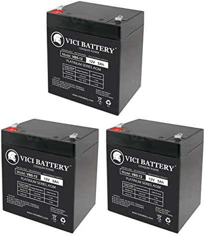 Vici Battery 12V 5AH ја заменува серијата CyberPower CPS375SL, CPS425SL UPS -от - 3 пакет
