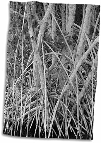 3Д роза мангрова корени TWL_27080_1 пешкир, 15 x 22, бело