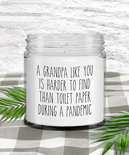 Симпатична, но груба дедо подарок Дедо како тебе е потешко да се најде од тоалетна хартија за време на пандемија свеќа миризлива миризлива соја восок мешавина 9 мл. ?