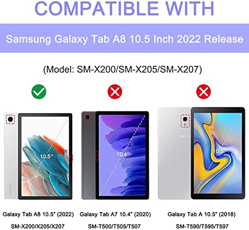 Случај за Еквинор за Samsung Galaxy Tab A8 10.5 инчи 2022 издание, Folio Stand Cover Protective Case For Galaxy Tab A8 10.5 ”таблета 2022