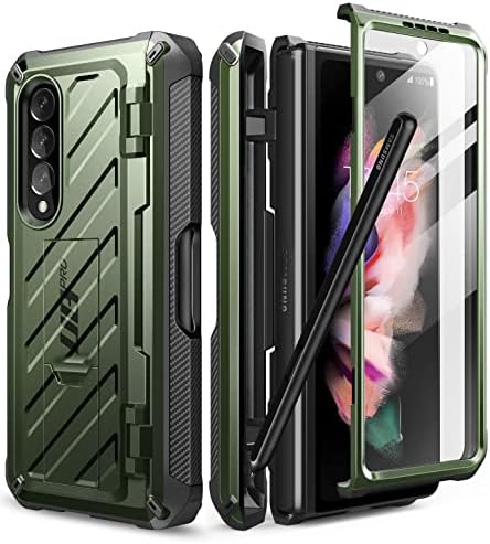 SUPCASE Еднорог Буба Про Серија Случај За Samsung Galaxy Z Пати 3 5G, Полно Тело Двоен Слој Солиден Случај Со Вграден Заштитник На Екранот