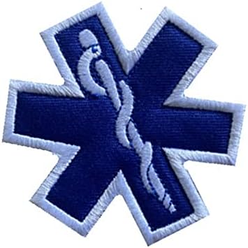 ЕМТ starвезда на животот ЕМТ ЕМС Парамедици Медицински крст за лепенка за прва помош, кука и јамка Тактички морал Апликација за