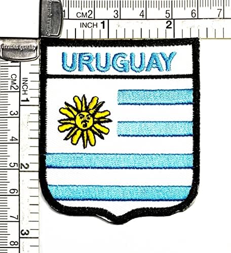 Кленплус 2, 6Х2, 3 ИНЧИ. Земја Уругвај Знаме Печ Знаме Амблем Униформа Шие Железо На Закрпи Плоштад Облик Знаме Мода Костим Шиење