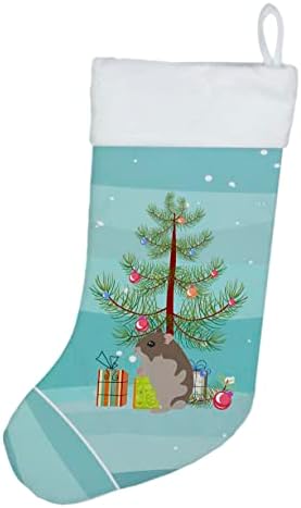 Богатства на Каролина CK4451CS џуџести хрчак Среќен Божиќ Божиќно порибување, камин виси чорапи Божиќна сезона забава Декорации за