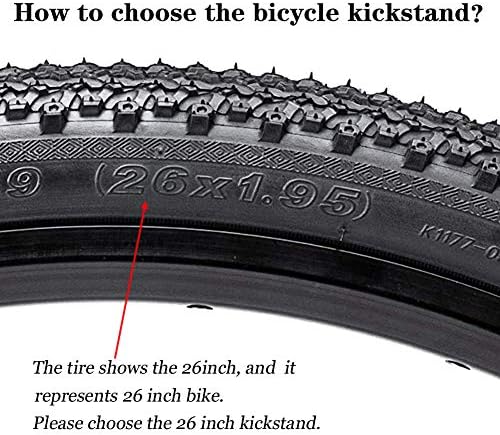 Bestcan kickstand на велосипед, прилагодлива алуминиумска легура за поддршка на велосипед, генерално, 22 „24“ 26 „28“ планински велосипед/велосипед/BMX/MTB/градски