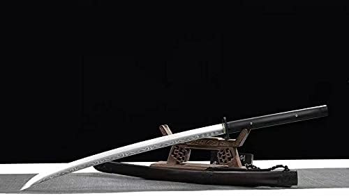 Shzbzb Sword Многу остар Вушу меч Самурај Катана Пролетен челик сечило Кунг Фу Сабер целосен танг