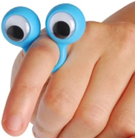 24 шпиони на прсти - Гугл прсти за кукли на прсти на Google - Забавна играчка за новороденчиња - Googly Wiggle Eyeballs - Гуди торби/Награди/Награди