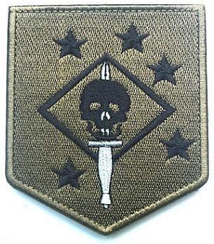 USMC Ghost Force Recon sp ops Воена кука јамка тактика морал везена лепенка Марсок напаѓачи череп лепенка