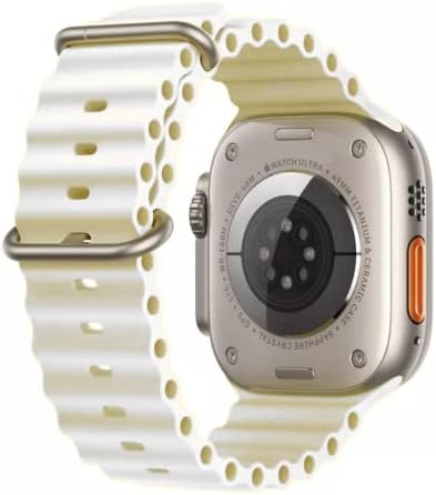 Екомлаб iwatch бендови - Кристал чист бенд за Apple Watch, спортски амбран за тренинг со заштита на случајот, бенд -шок -отпорен за серијалот „Епл часовник“ 1,2,3,4,5,6,7,8, ултра, ?