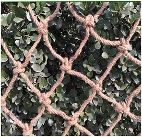 Ouyoxi коноп јаже нето балконски скалила бариера за заштита на падот на безбедноста на мрежата за деца 6мм јаже 10см мрежа тешка должност виси