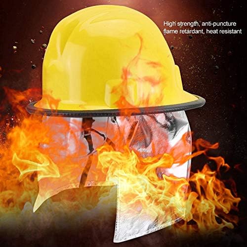Тешка капа на пожарникарот, безбедносен шлем со пожарникари со алуминиумска превенција на фолија, ретардант на пирс отпор за работа,