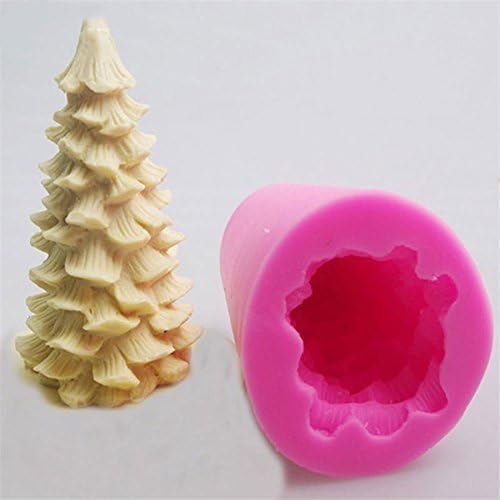 Нова 3Д елка од свеќи од сапун од сапун Флексибилен силиконски мувла шлаг Кангсанли