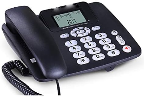 UXZDX CUJUX CORDED Телефон - Телефонски телефони - Телефон за ретро новинар - Телефон за лична карта, телефонски фиксна канцеларија за фиксна телефонска канцеларија