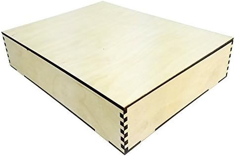 8,5 x 11 Акустична дрвена кутија комплет со странични панели споени со кутија