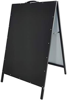 FifturedIsPlays® A-Frame Black Menue Board Сите метални суви избришани тротоари за рекламирање знак за промоција за промоција за промоција
