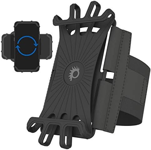 Armband Panksace за држач за мобилни телефони | Универзален 180 ротирачки опсег за рака за Android & iPhone | Одговара на повеќето паметни